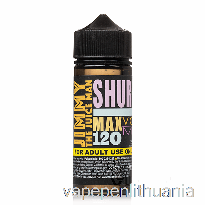 Shurb - Jimmy The Juiceman - 120ml 0mg Vape Skysčio